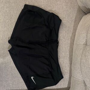 Nike Black Sports Shorts with Logo